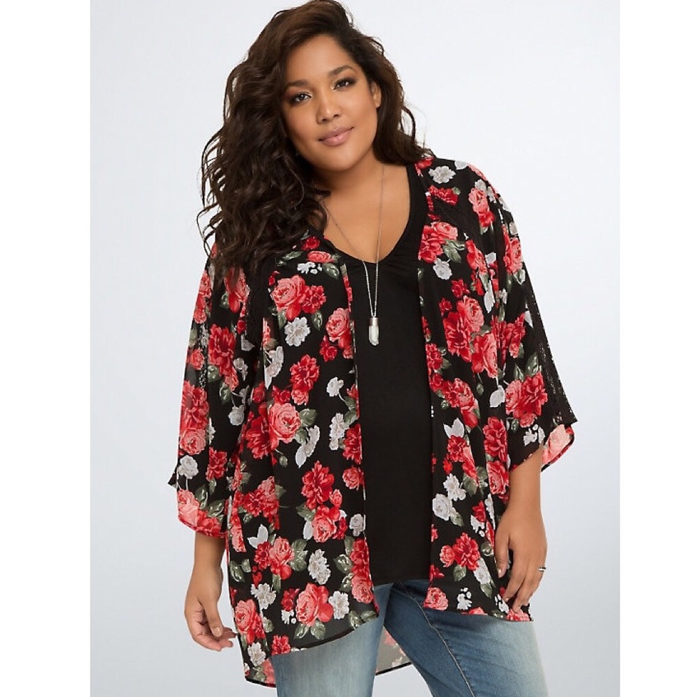 Floral Lace Kimono